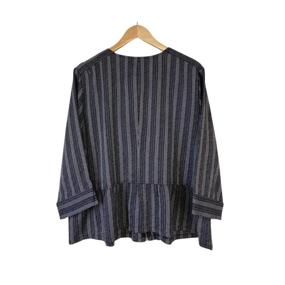 Sejour Blouse Striped Size 18W NWT